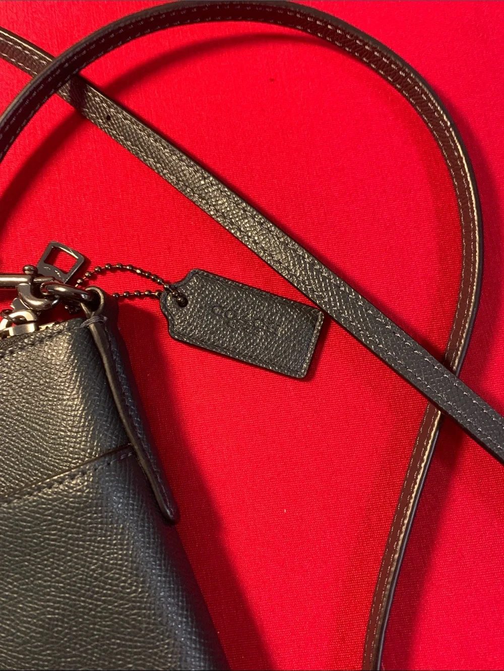Coach Black Leather Messenger Crossbody - Picture 3 of 6